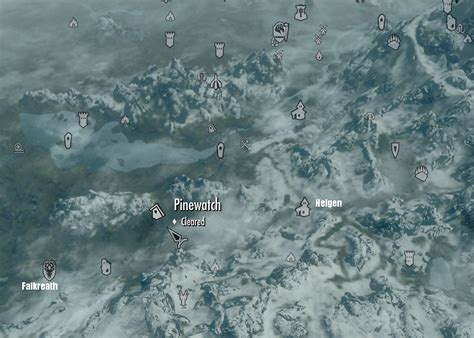 Inside on the left is a staircase, go down it. . Skyrim pinewatch